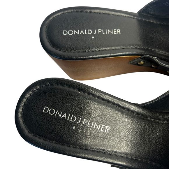 Donald J Pliner Carra Black Platform Sandals Size 9.5 - Picture 7 of 14